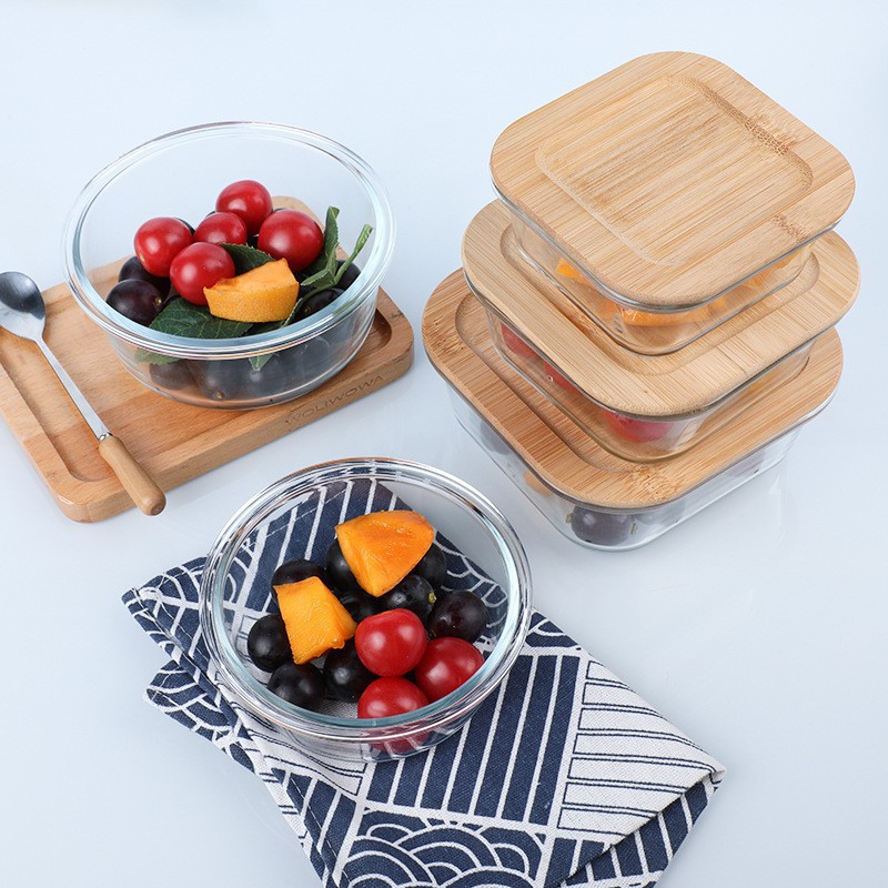 Meal Prep Easy - Microwave Safe Glass Lunch Box with