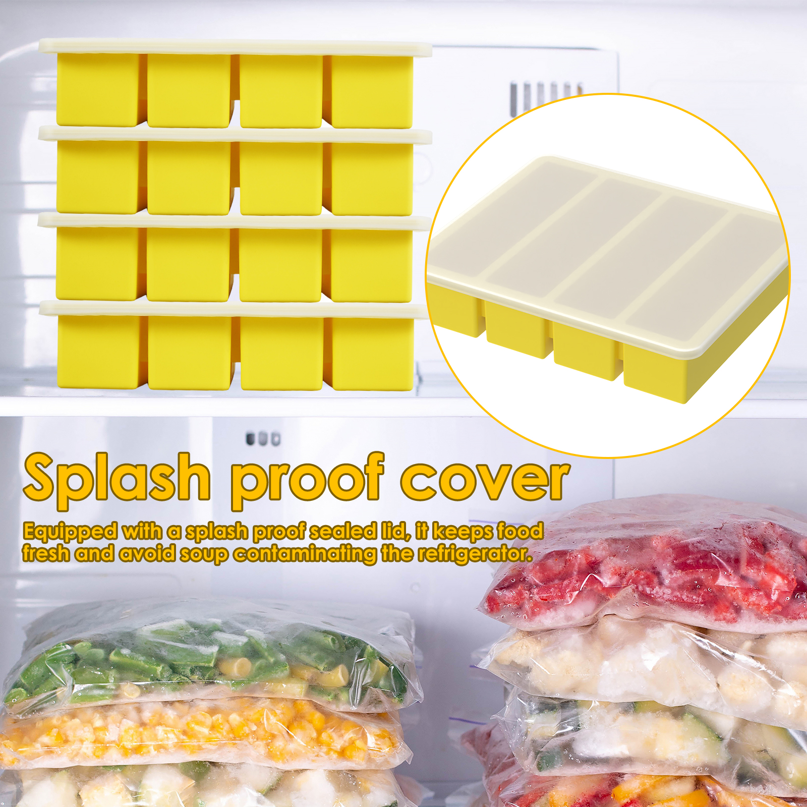 4 Pcs Silicone Freezer Molds E - Meal Prep Easy บทวิจารณ์และราคา