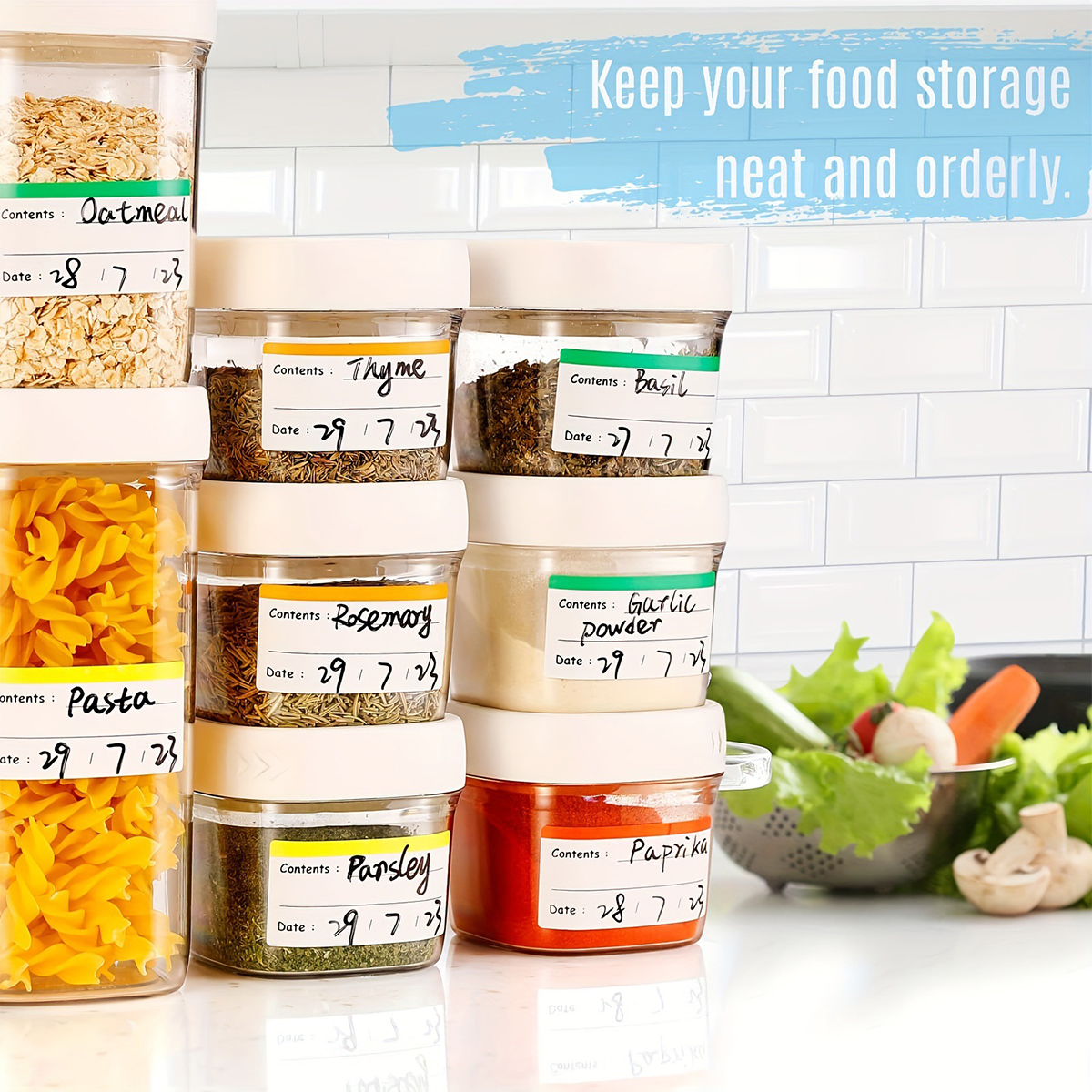 100Pcs Freezer Labels Easy Pee - Meal Prep Easy บทวิจารณ์และราคา