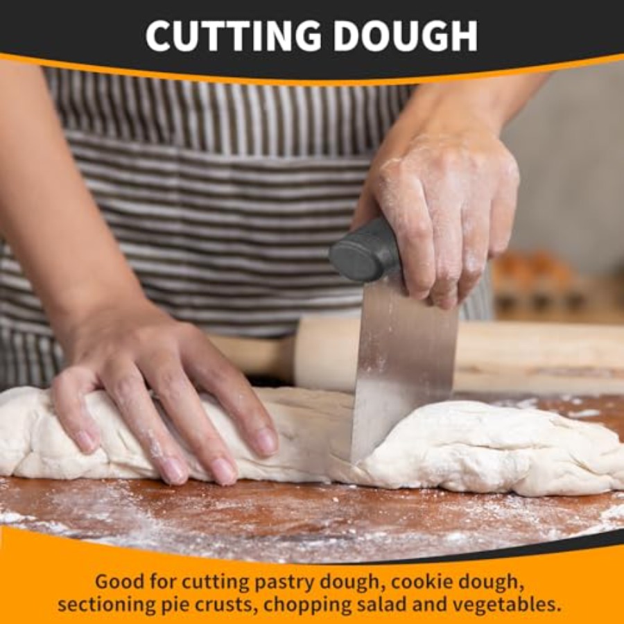 Bench Scraper Chopper - Baking - Meal Prep Pasta บทวิจารณ์และราคา
