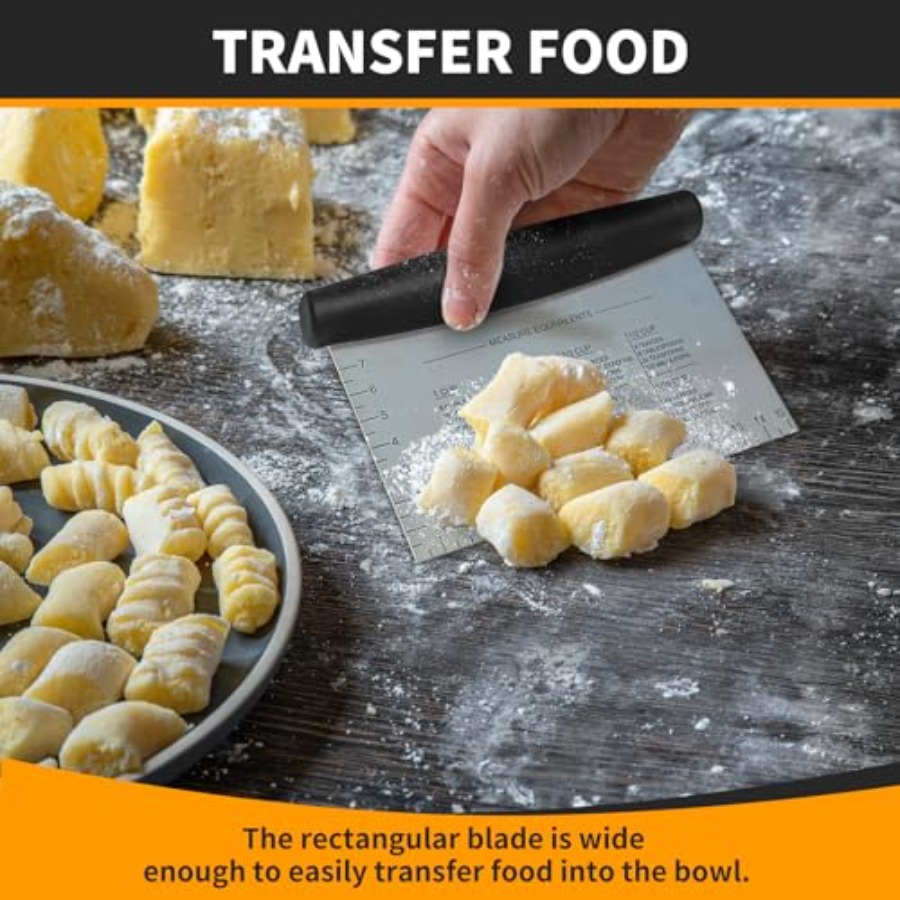 Bench Scraper Chopper - Baking - Meal Prep Pasta บทวิจารณ์และราคา
