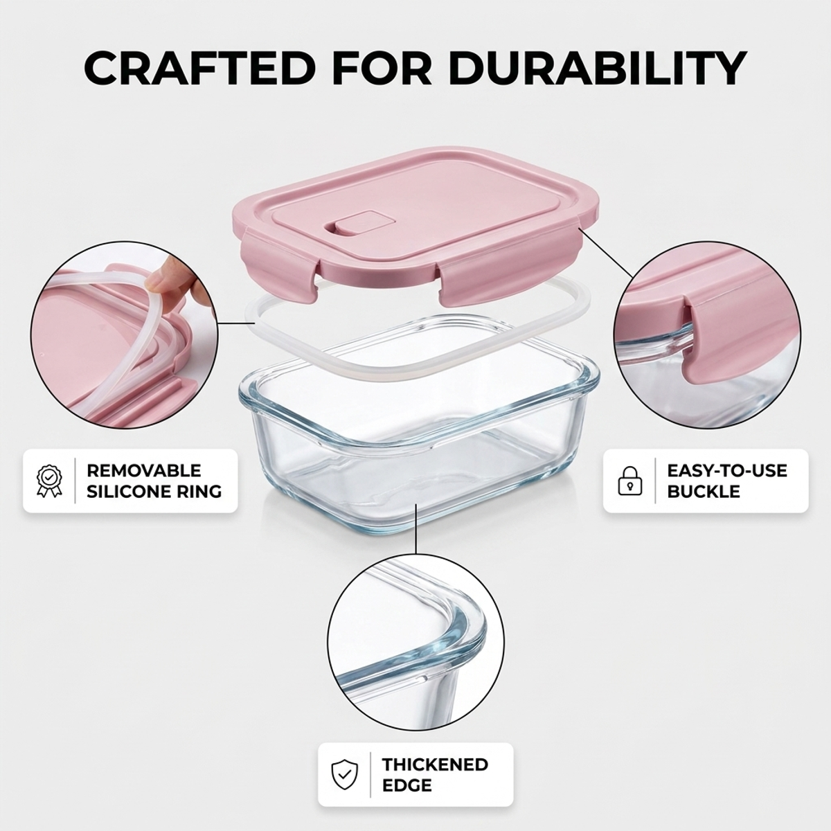 Borosilicate Glass Meal Prep B - Meal Prep Easy บทวิจารณ์และราคา