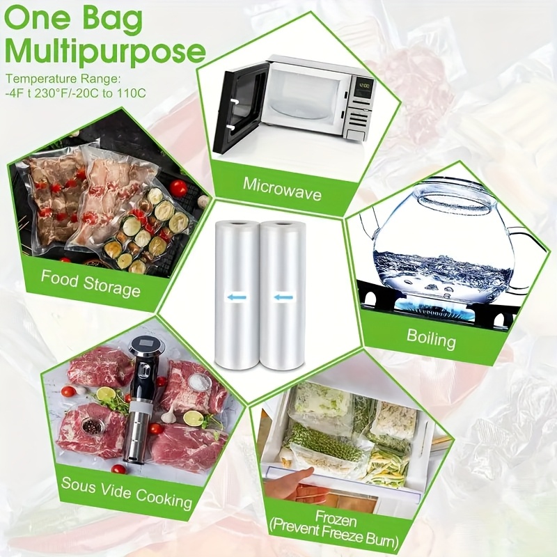 3m/roll vacuum seal bags - dur - Meal Prep Easy บทวิจารณ์และราคา