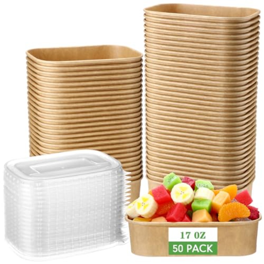 50 Pack Disposable Food Contai - Meal Prep Yogurt Bowl บทวิจารณ์และราคา