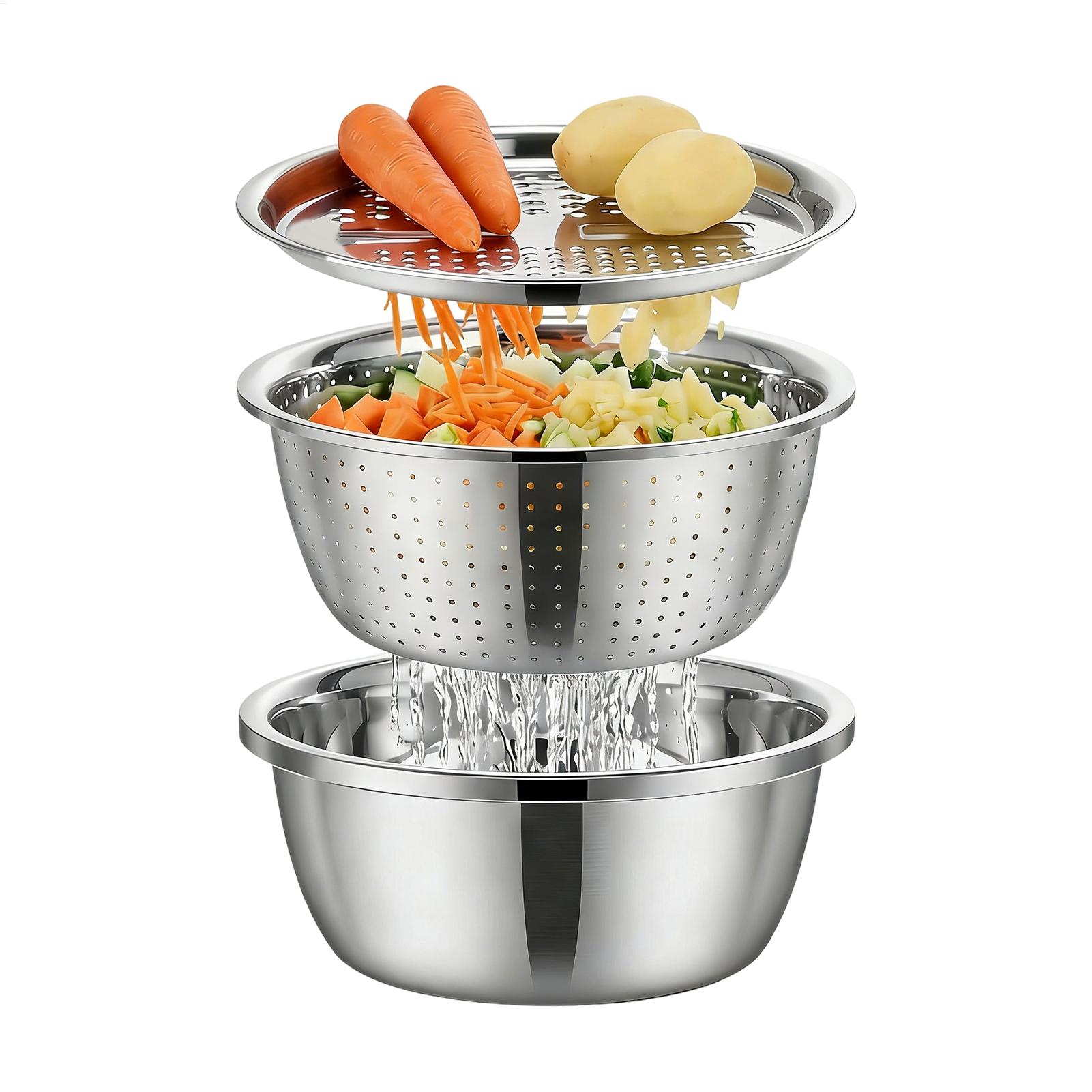 Stainless Steel Colander Strai - Meal Prep Pasta บทวิจารณ์และราคา