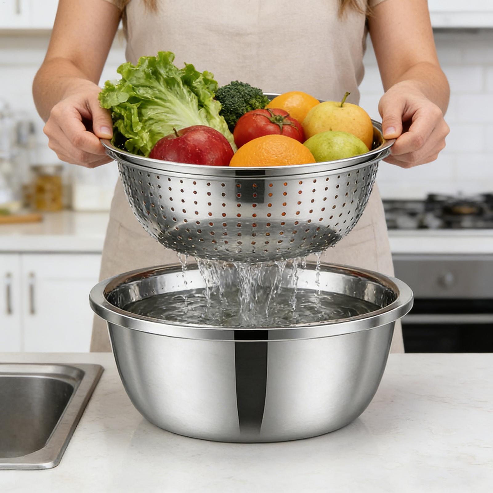 Stainless Steel Colander Strai - Meal Prep Pasta บทวิจารณ์และราคา