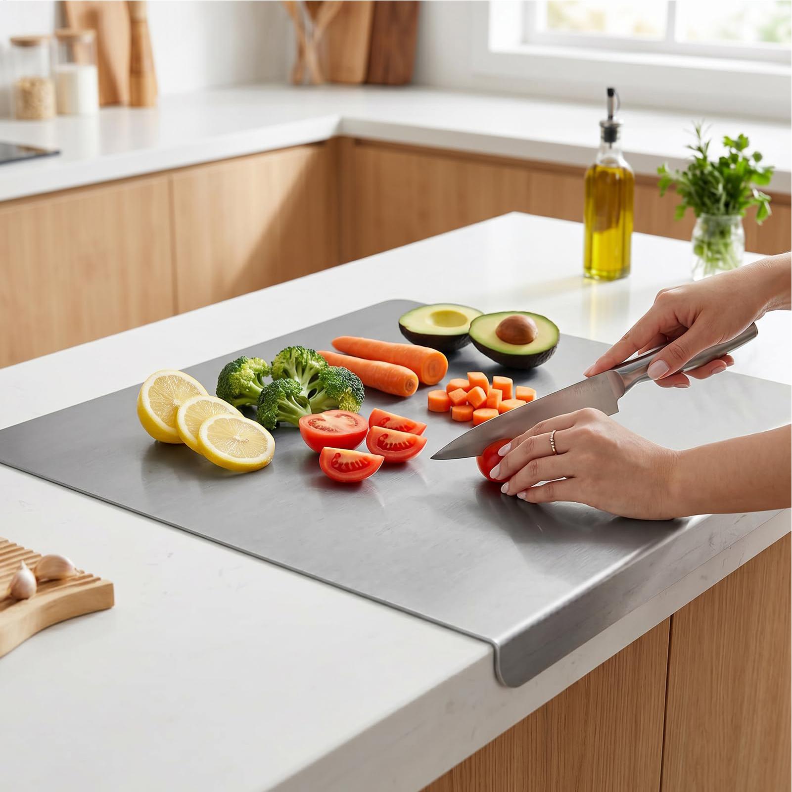Non Slip Stainless Steel Cutti - Meal Prep Easy บทวิจารณ์และราคา