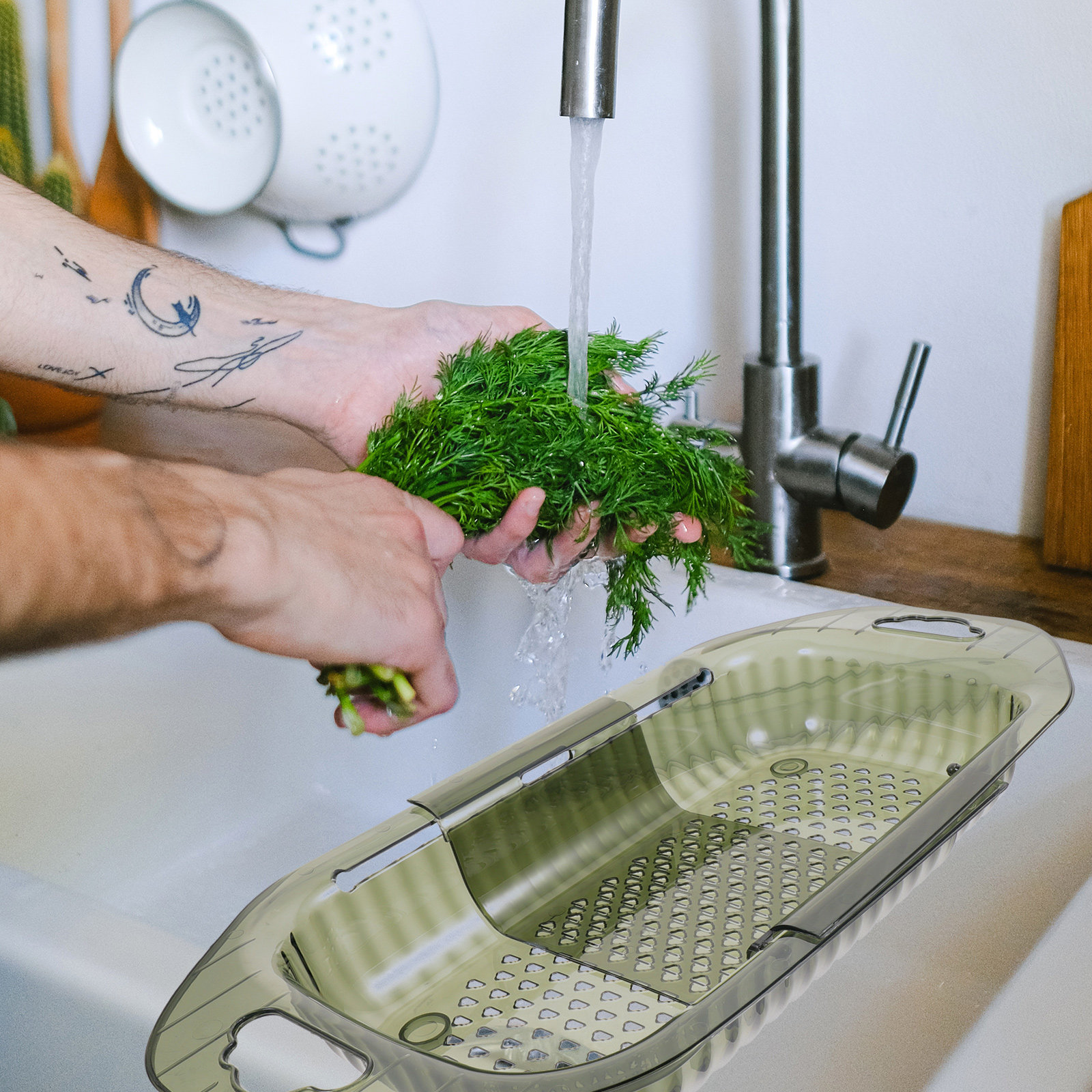 Extendable Sink Strainer Colan - Meal Prep Pasta บทวิจารณ์และราคา