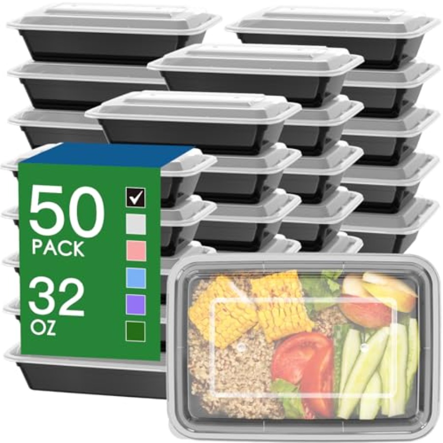 50 Pack 100-Piece 32 oz Meal P - Meal Prep Easy บทวิจารณ์และราคา