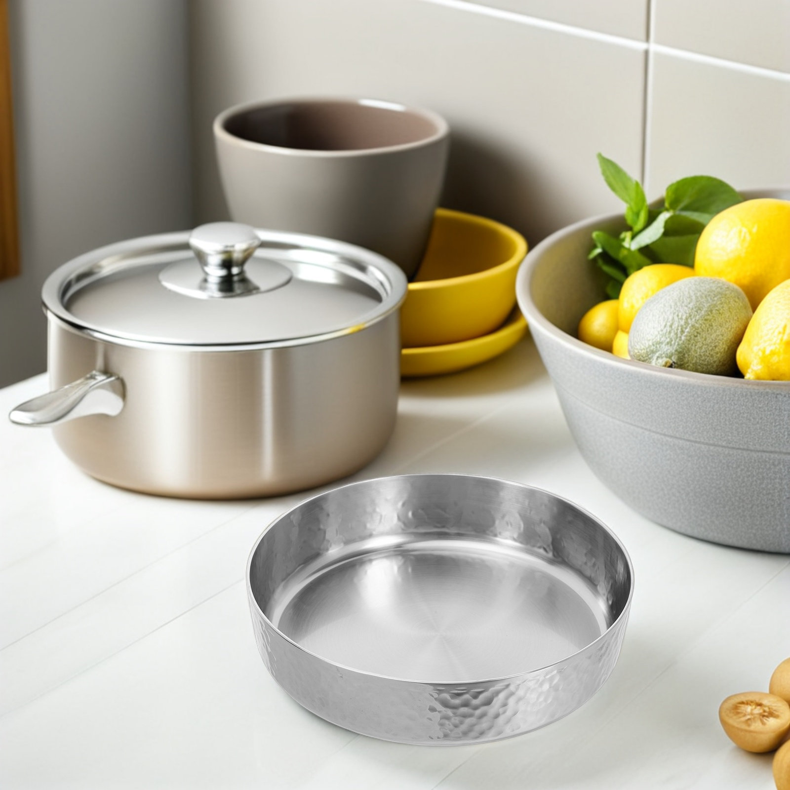 Hammered Finish Stainless Stee - Meal Prep Pasta บทวิจารณ์และราคา