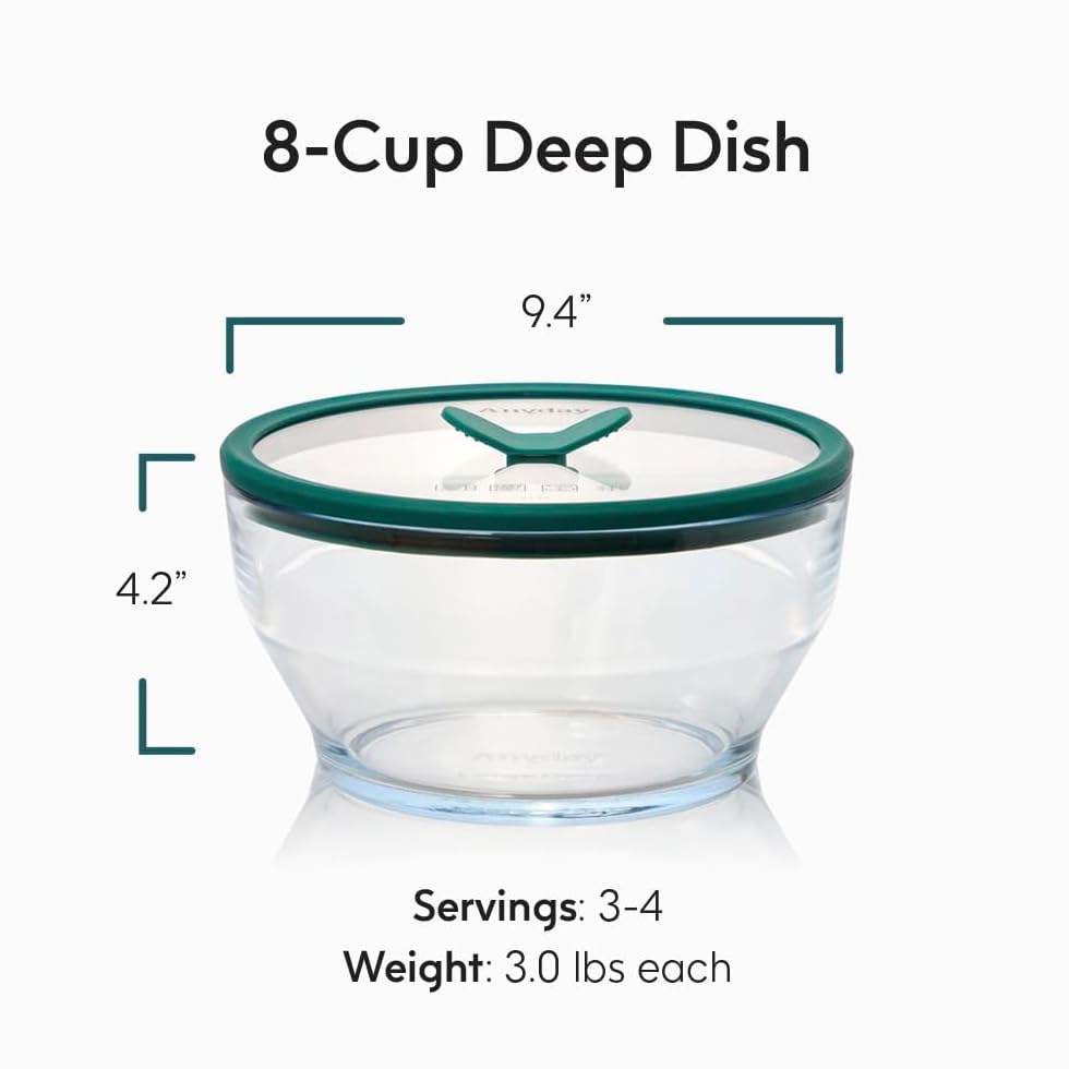 8 Cup Glass Microwave Pasta Co - Meal Prep Pasta บทวิจารณ์และราคา